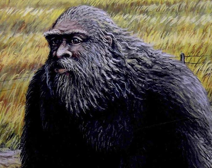Bigfoot Painting - "Wooly Booger" (Poster)