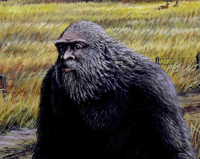 Bigfoot Painting - "Wooly Booger" (Poster)