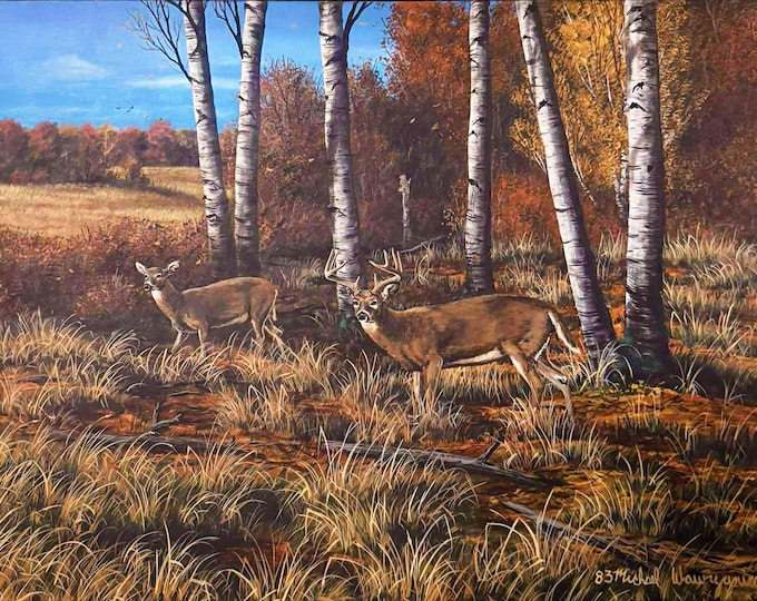 Wildlife Painting - "Testing The Wind" (Poster)