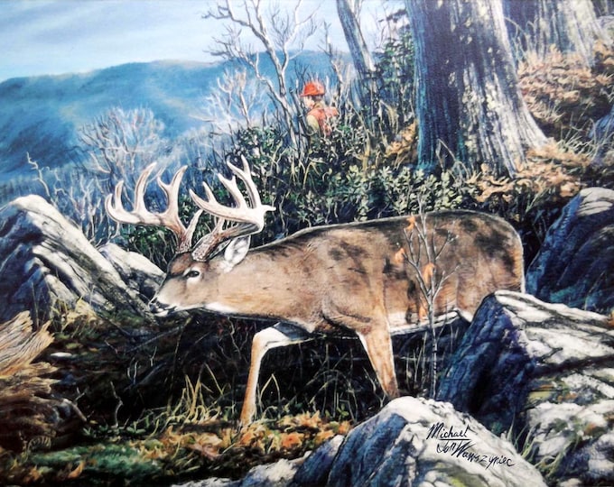 Wildlife Painting - "Ain't Seen Nothing All Day" (Poster)