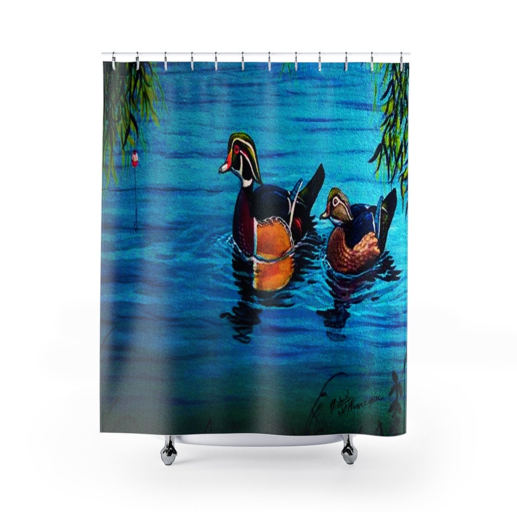 Wood Ducks Shower Curtain Etsy