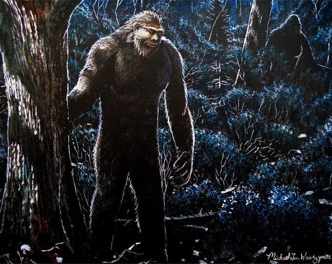 Bigfoot Painting - "Midnight Hour" (Poster)