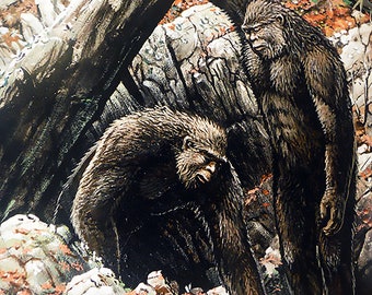 Bigfoot Painting - "Hidden Entrance" (Poster)