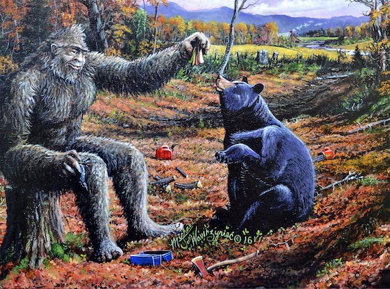 絵画 BIGFOOT Bigfoot Painting - 