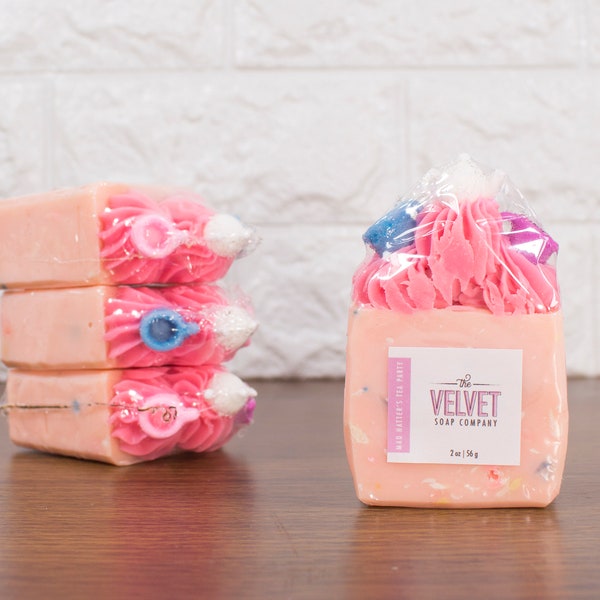Mad Hatter's Tea Party Frosted Soap (Mini Size) | Velvet Soap Co