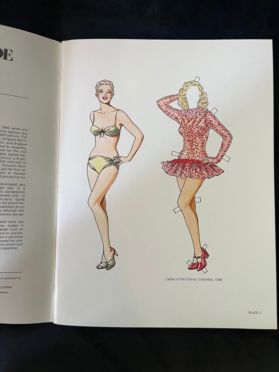 Buy 1979 Marilyn Monroe Paper Dolls Vintage Unused Online in India - Etsy