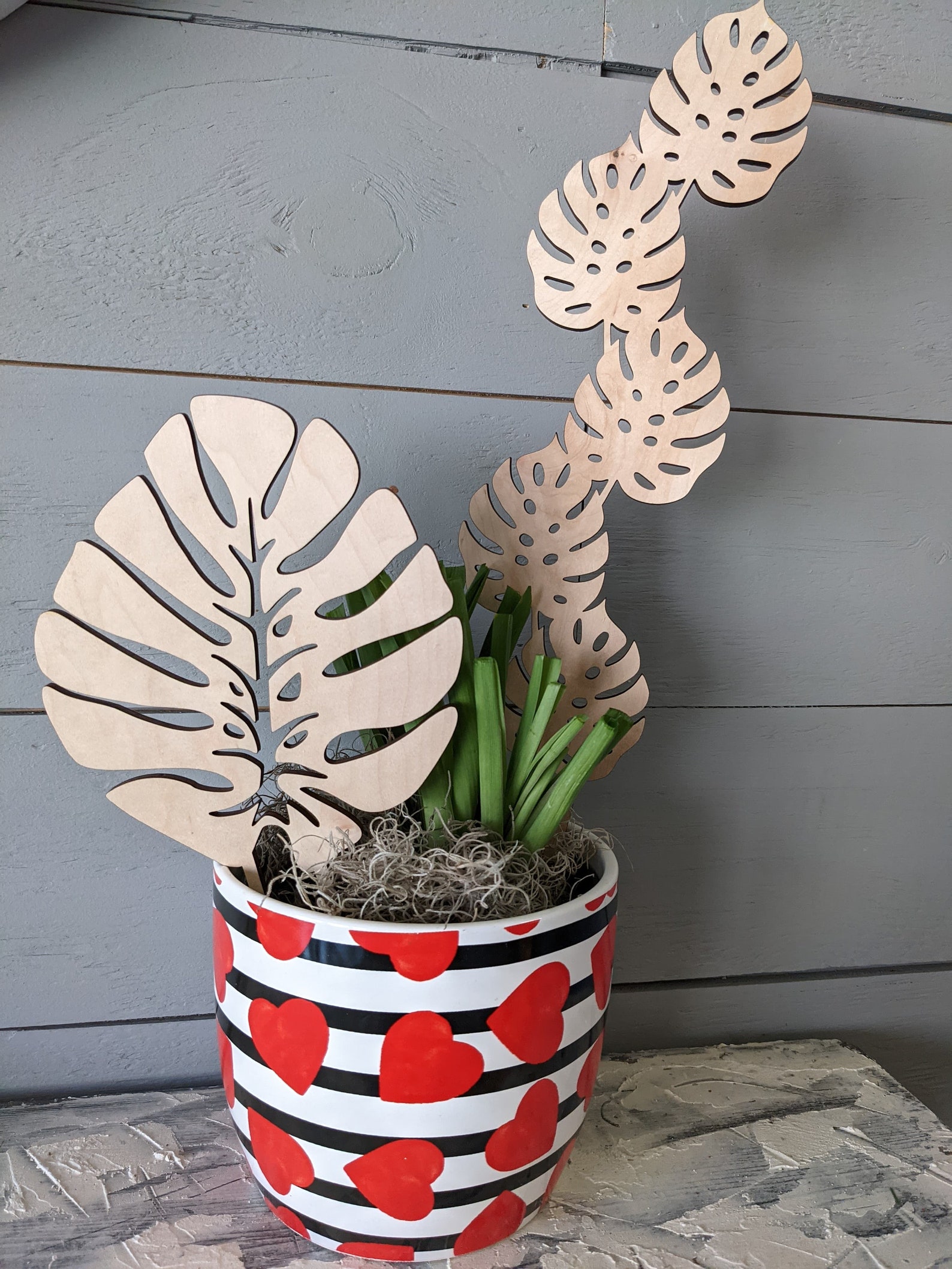 DIGITAL Monstera Leaf Trellis Single and Multiple Options Etsy