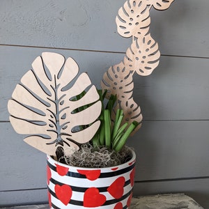DIGITAL Monstera Leaf Trellis Single and Multiple options | Monstera Trellis File | Glowforge-Tested Digital Laser SVG File