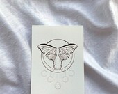 Luna and Lunar. Digital print. Celestial art. Instant download.