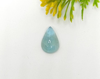 AAA Aquamarine Cabochon: Ocean Blue Gemstone, 13 Carat, 20.8mm