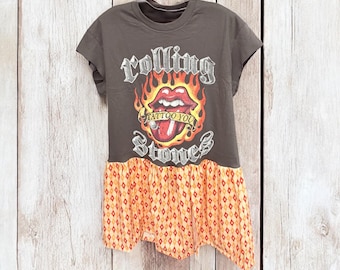 Stones Rockstar Peekaboo Dress Fits Small to XL