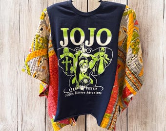 Jo Jo  Upcycled Vintage Kantha Upcycled Tee Fits Small to XXL