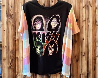 Kiss Drop Sleeve Flutter Top Fits a Large to XXL
