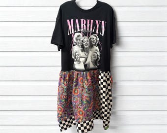 Marilyn Rockstar Peekaboo MAXI Dress One Size Fits Small to XXL OVERSIZED