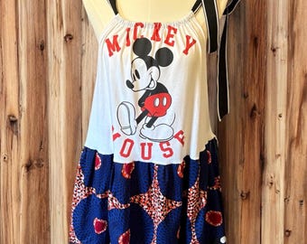 Mickey Garden Slip Dress Fits a Small to XXL OVERSIZED