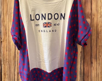 Royal London Boxy Knit Tee Fits up to XXL One Size Fits Most