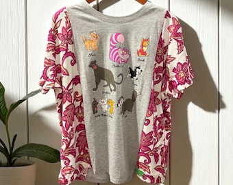 The Cats Upcycled Drop Shoulder Tee Fits a Size 2-16
