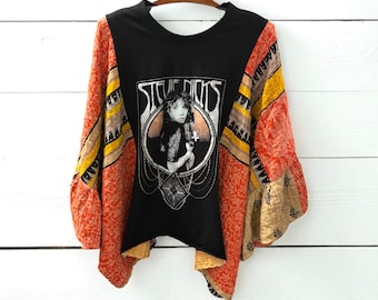 Stevie Nicks Kantha Flare Sleeve Fits a Small to XXL Super Oversized