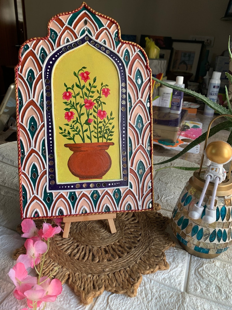 Jharokha Wall Lippan Art, Wall Hanging, Wall Art, Home Decor Etsy