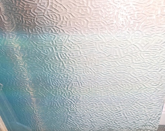Clear Glass Sheet, Textured Stained Glass , 4"x6"