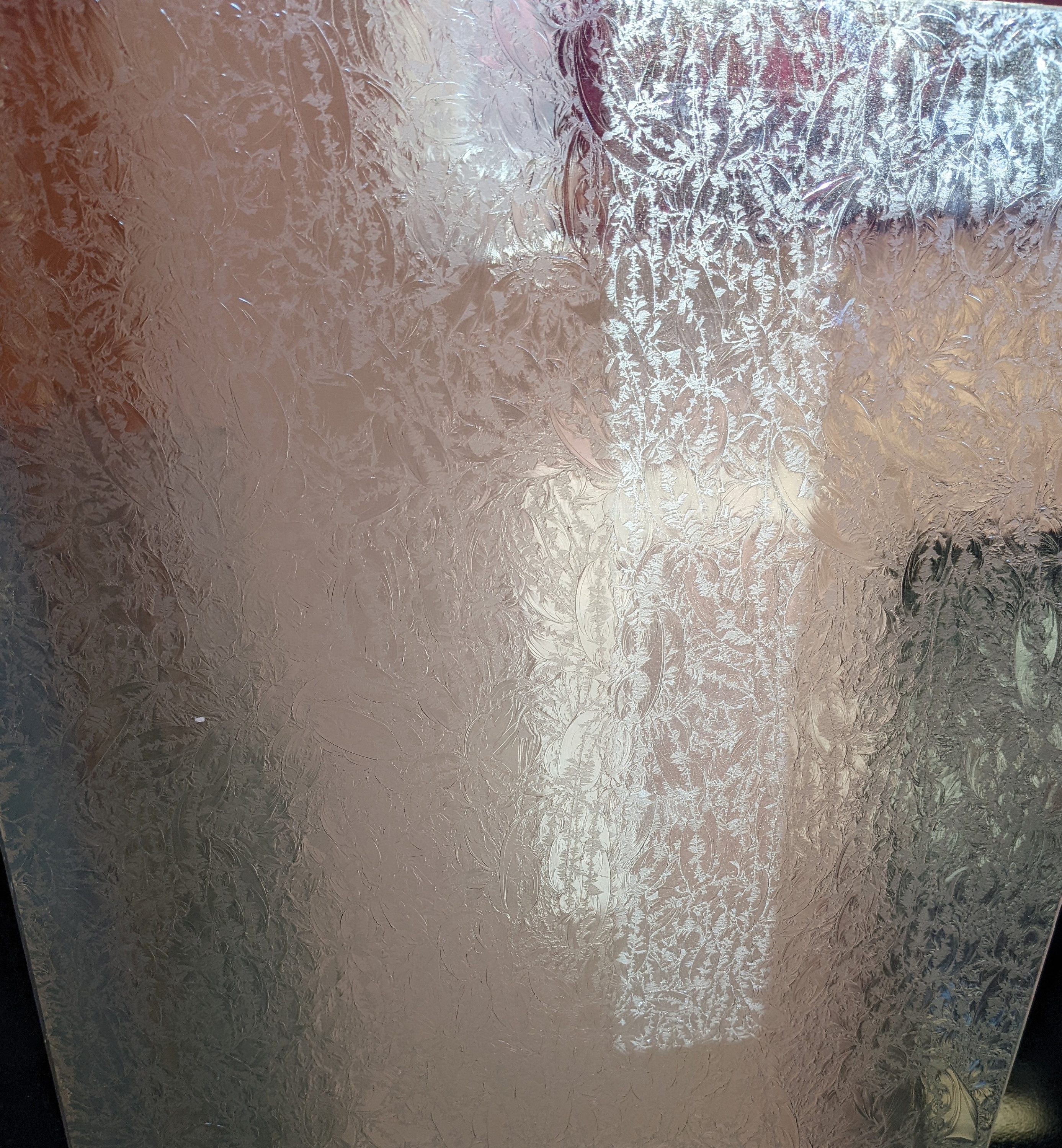 Glue Chip Clear Glass Sheet, Textured Stained Glass, 4x6
