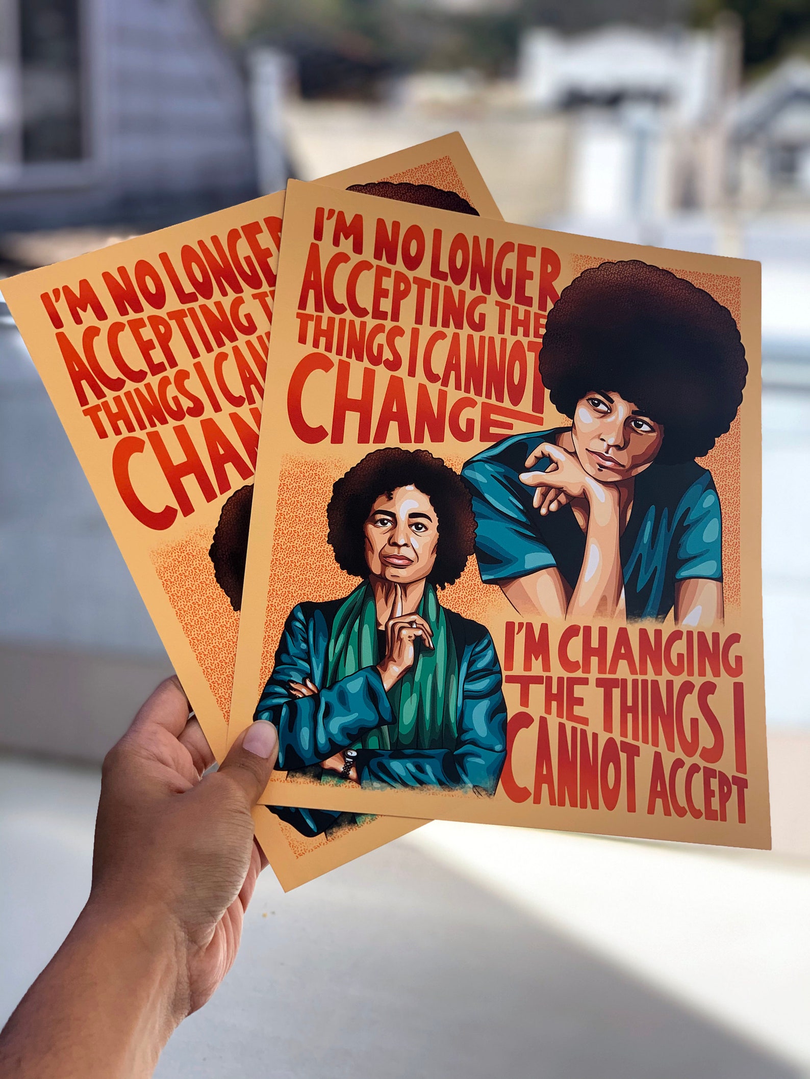 Angela Davis Portrait & Quote Art Print  Etsy