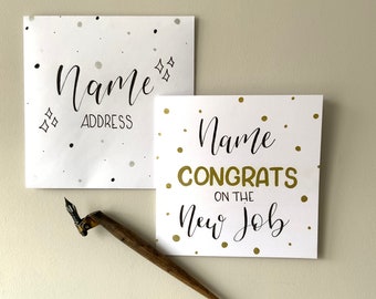 CONGRATS! | Personalised Card for Any Occasion | Handmade Card | Personalised Card | Calligraphy Card | Birthday | thank you | Congrats