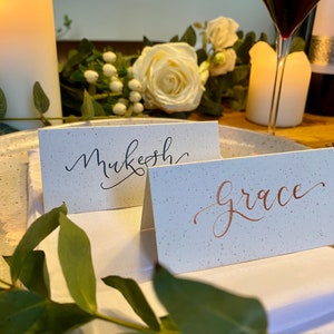 Place Cards The Natural Collection Handwritten Calligraphy Place Cards Name Cards Place Settings Wedding Place Cards image 3