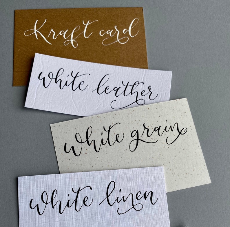 Place Cards The Natural Collection Handwritten Calligraphy Place Cards Name Cards Place Settings Wedding Place Cards image 4