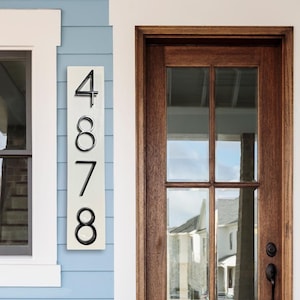 White House Number Sign, Vertical Address Sign, House Address Plaque, Modern Floating Numbers, New Home Gift, Personalized Gift