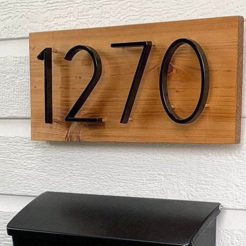 Rustic House Numbers - Etsy