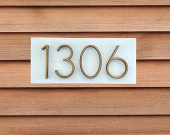 White House Number Sign, Vertical Address Sign, House Address Plaque, Modern Floating Numbers, New Home Gift, Personalized Gift
