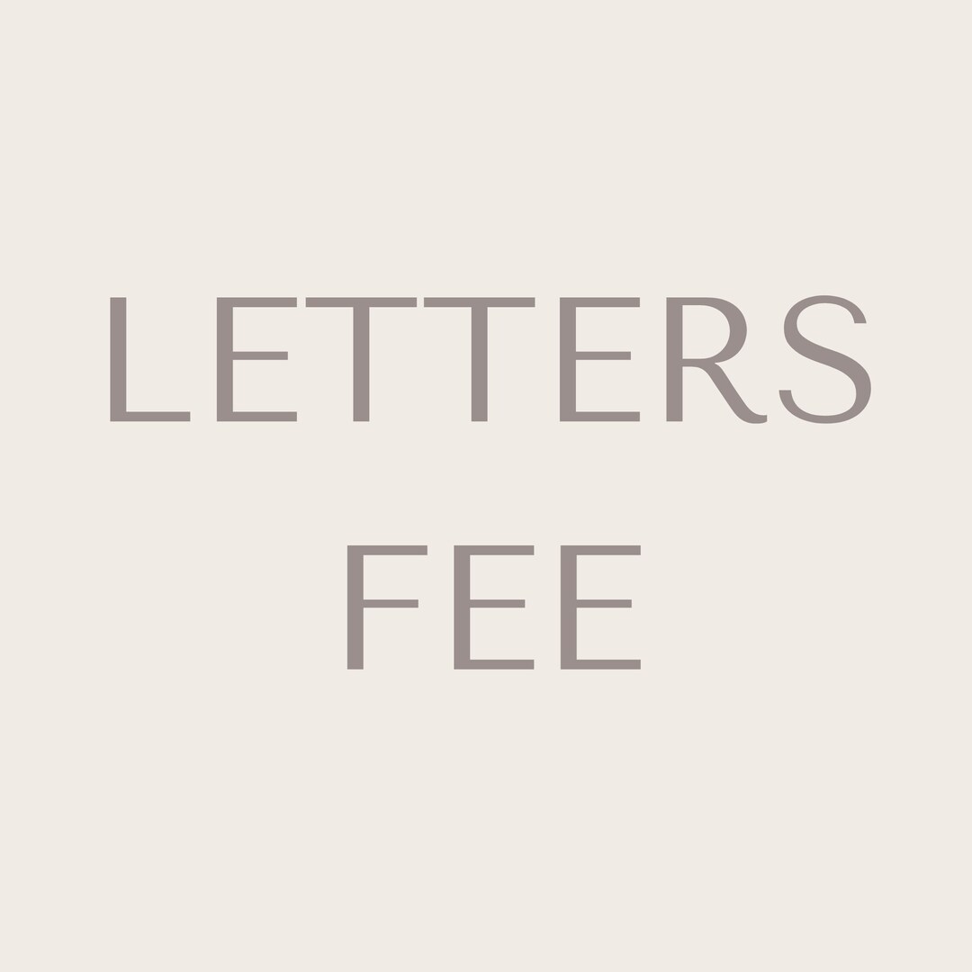 Letters Fee Etsy