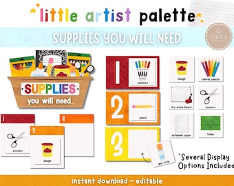 Supplies You Will Need | Classroom Visual Aid | Classroom Decor | Organization | Canva Template |