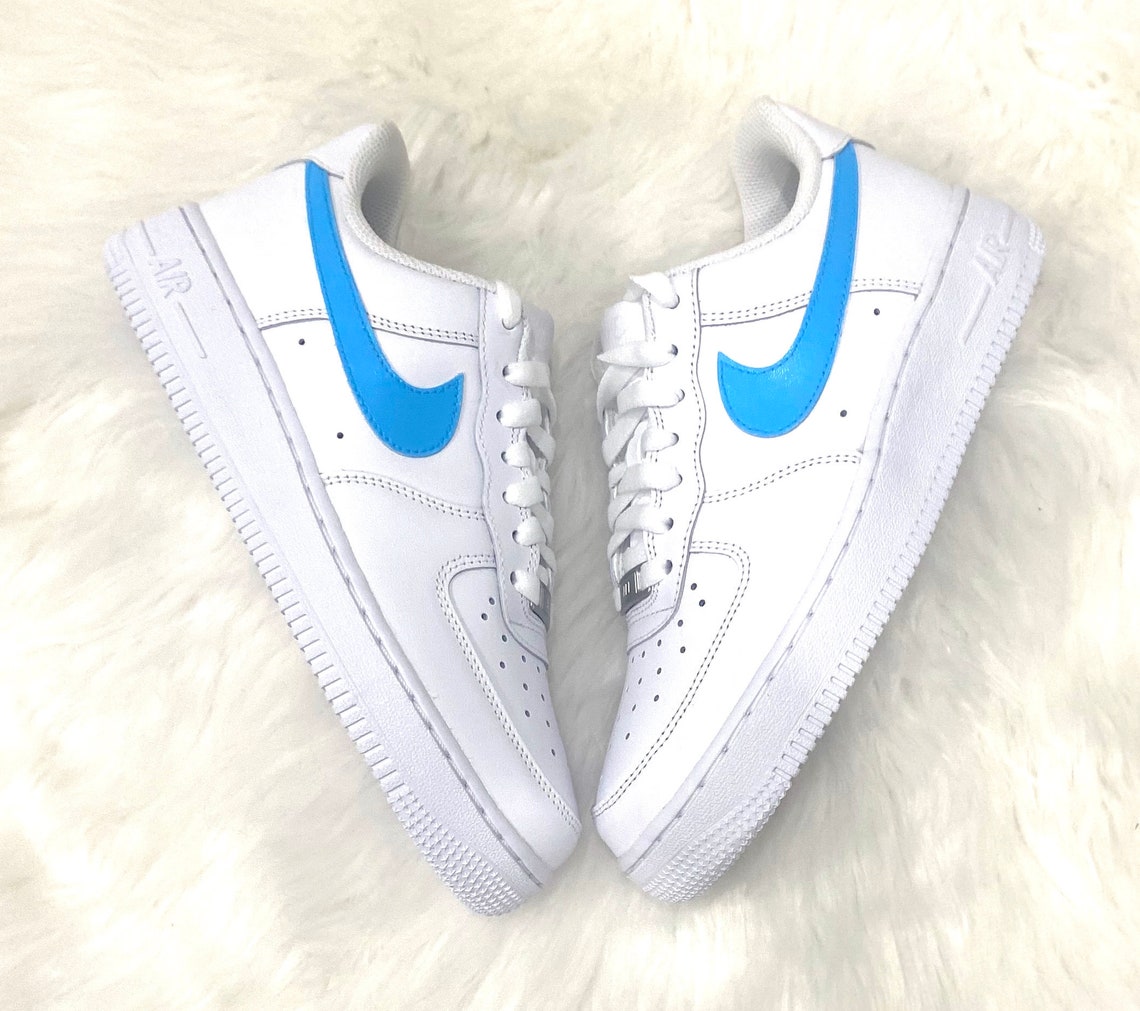 Pastel Nike Air Force 1 Custom Painted Nike Pastel Blue Nike | Etsy