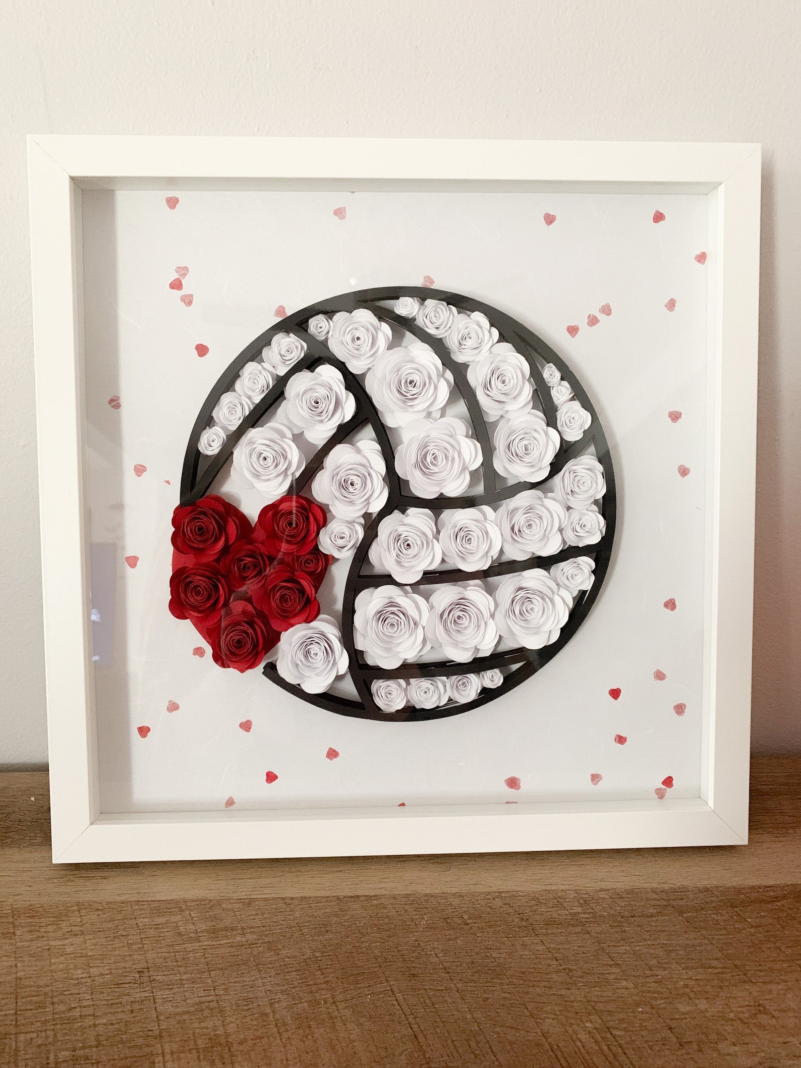 Volleyball Shadow Box / Sport Gift Etsy