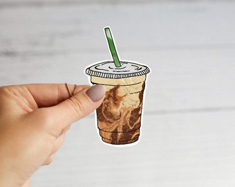 Adesivo de café gelado