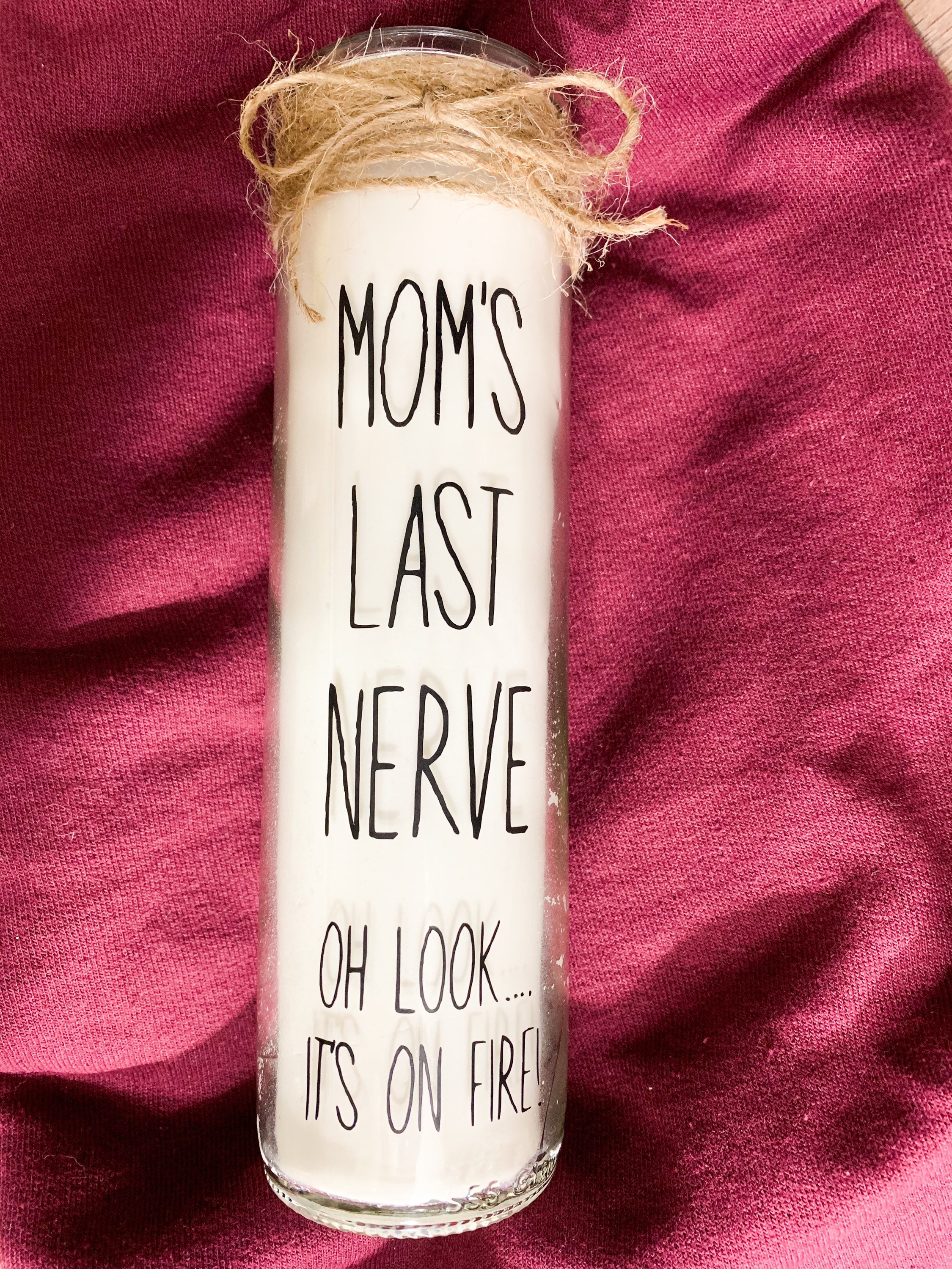 Moms Last Nerve Candle/mothers day gift for mom funny gift Etsy
