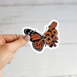 Butterfly Flower Sticker