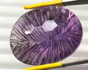 Ideal para colgantes/óvalos sueltos facetados/corte de panal con tallado/amatista de la mejor calidad/amatista natural AAA+/piedra preciosa de amatista/