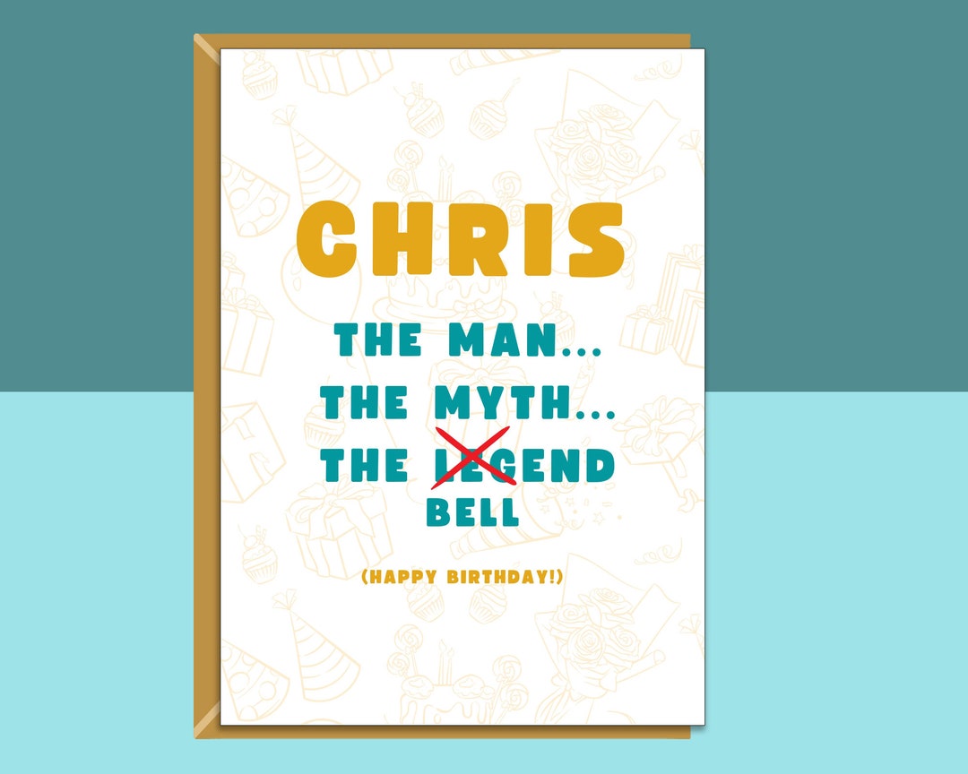 Funny Personalised Birthday Card for Him Ideal Witty Card Etsy