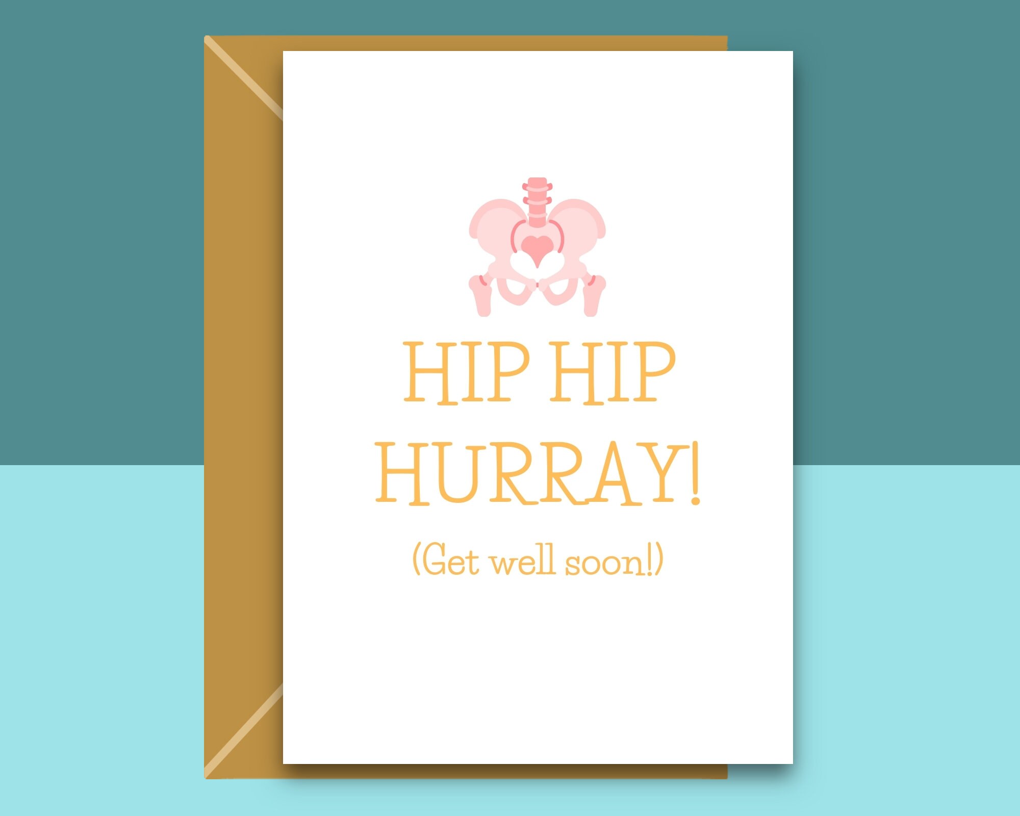 Funny Hip Replacement Get Well Soon Card Recovery For Etsy