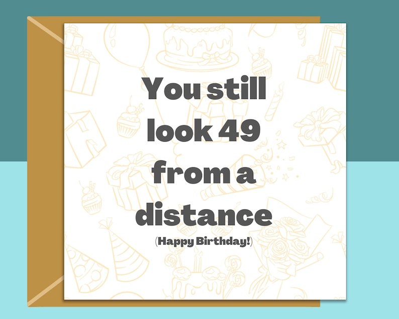 Funny 50th Birthday Card - Personalised inside if required