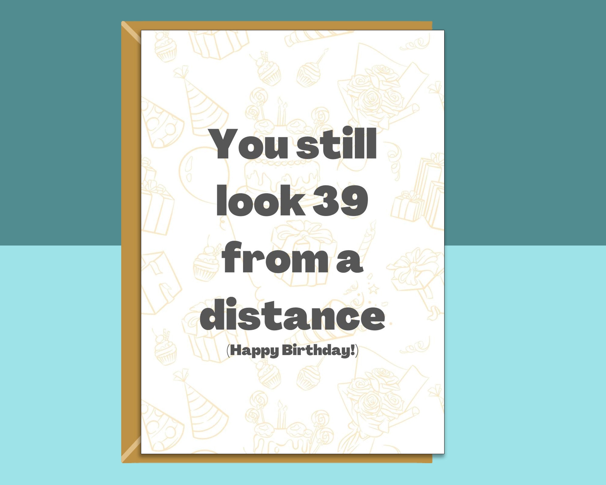 Funny 40th Birthday Card Personalised Inside If Required - Etsy