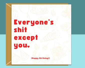 Personalised Birthday Card - Funny Card For Boyfriend, Girlfriend, Husband, Wife - Ideal Cheeky Rude Birthday Card For your Love