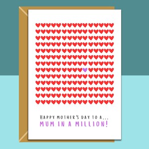 Tarjeta del Día de la Madre para tu mamá: interior personalizado, tarjeta ideal para tu mamá este Día de la Madre