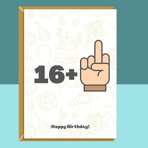 Lustige Geburtstagskarte zum 17.Geburtstag - für Sie oder Ihn - Kann personalisiert werden - für einen Freund, Kollegen, Bruder oder Schwester, der 17 Jahre alt wird