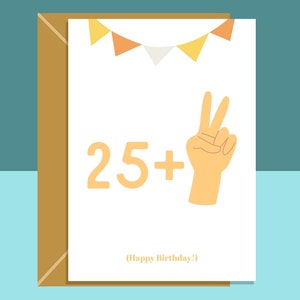 Tarjeta de cumpleaños número 27 divertida - para él o para ella - Cumplir 27 años