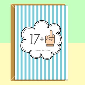 Lustige Geburtstagskarte zum 18. Geburtstag für Ihn oder Für Sie - Personalisiert, wenn gewünscht - Ideal für Sohn, Tochter, Freund, Neffe, Nichte, Bruder, Schwester