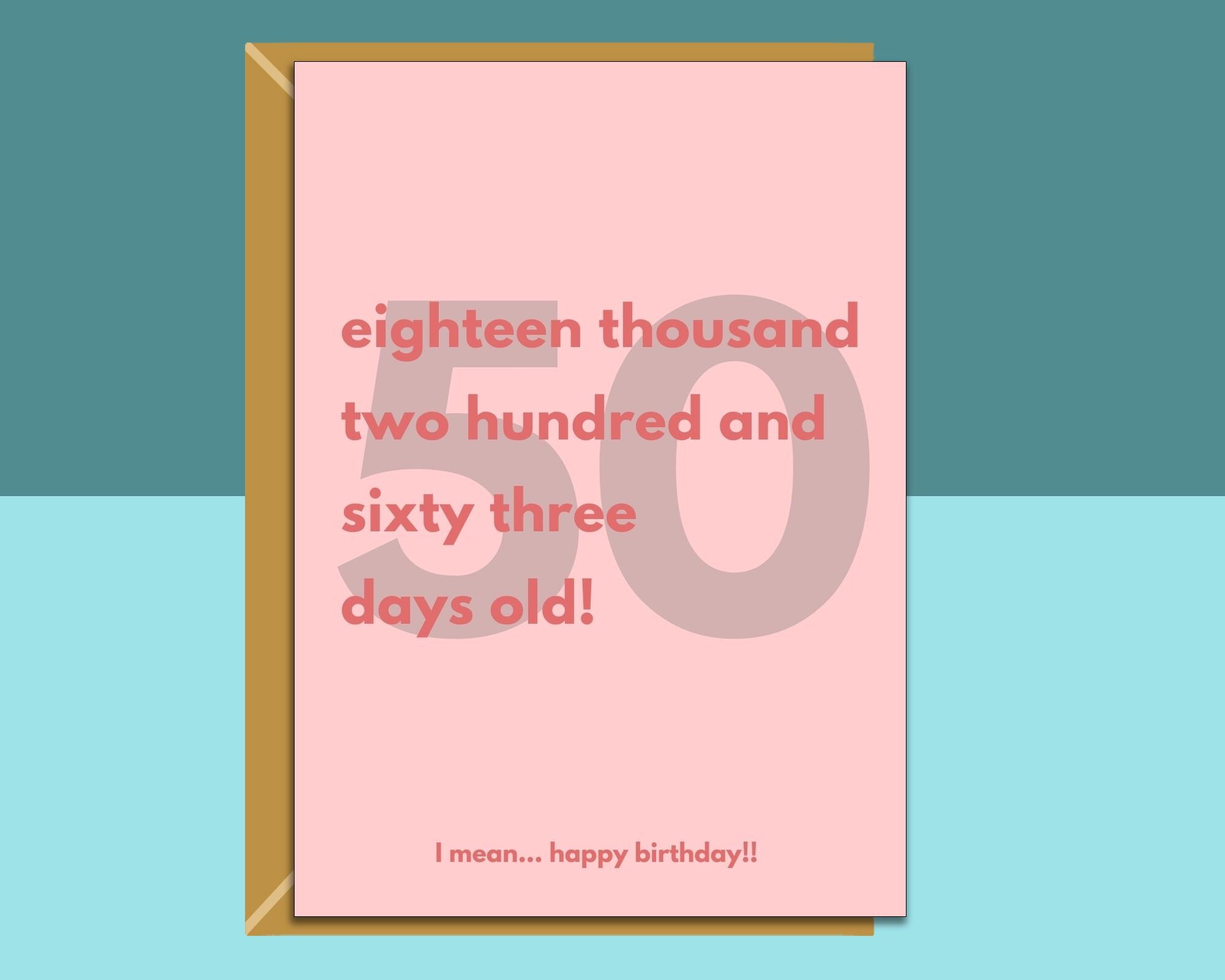 50 Cumpleaños Mujer Tarjeta De Cumpleaños Número 50 Divertida Y Grosera - Para Amiga, Hermana O Mejor Amiga (humor Adulto) Tarjeta Para Hermana 50